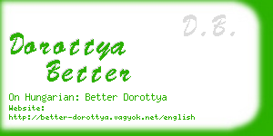 dorottya better business card
